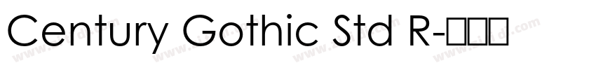 Century Gothic Std R字体转换
